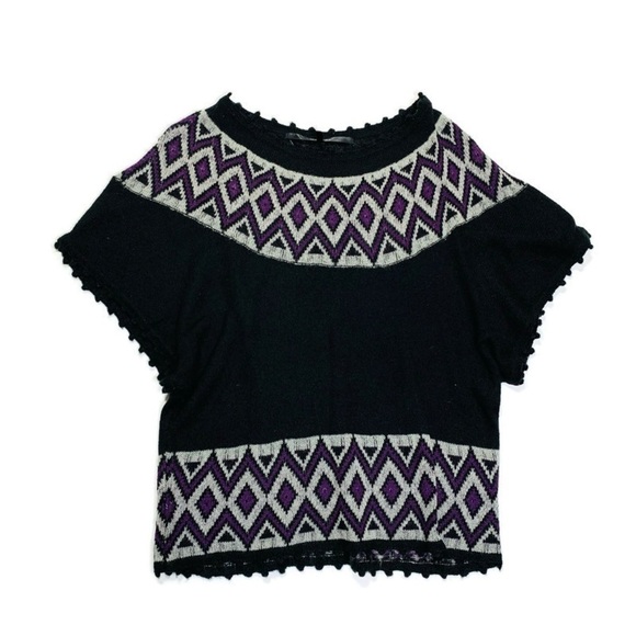 Mac & Jack fair isle cover-up sweater size small - Picture 2 of 8